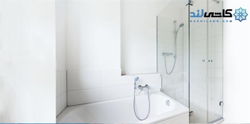 شیشه دور دوشی برای جلوگیری از رسوب کاشی و سرامیک حمام و سرویس بهداشتی